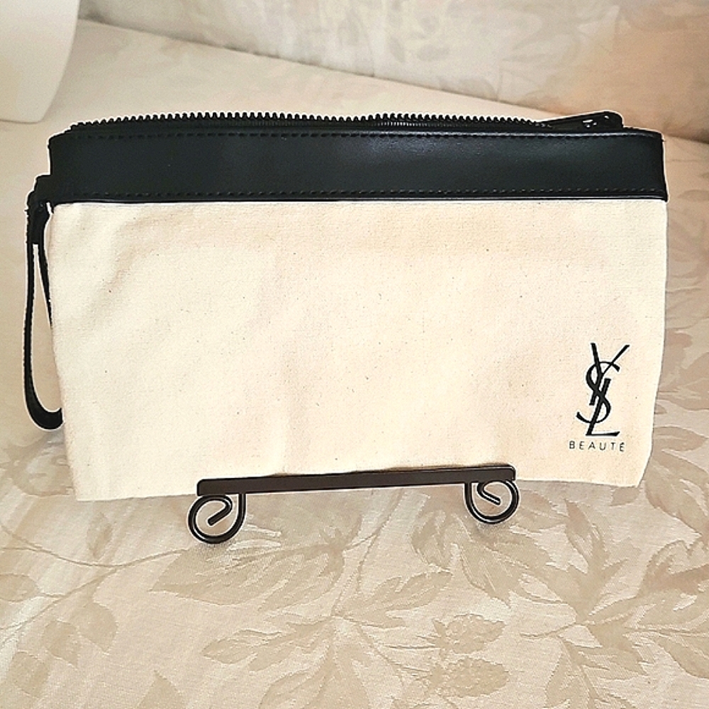 YSL Beauty Cosmetic Bag with Handle.
